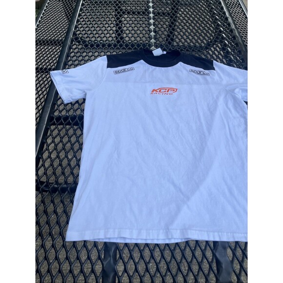 Sparco KCP Racing Logo Men's Black/Red Soft Fabric T-Shirt Size Large - Picture 2 of 13